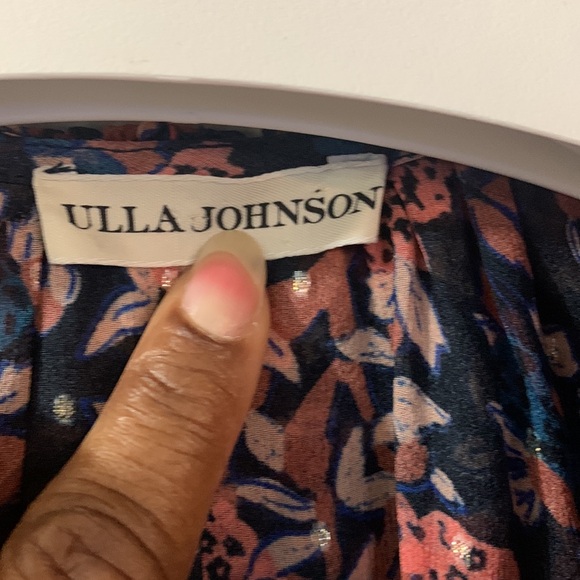 Ulla Johnson Cecily Cosmos Mini Dress Silk Blend Long Puff Sleeve Ruffle Floral - Picture 6 of 16